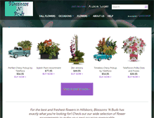 Tablet Screenshot of blossomnbuds.com